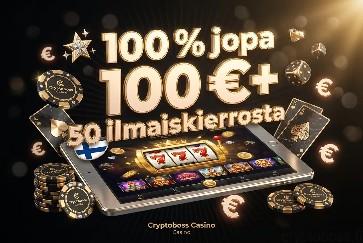 100 % jopa 100 €+ 50 ilmaiskierrosta